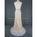 A-line Beading Long Bridesmaid Dress